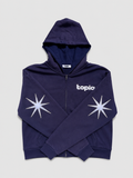 Polaris Zip Hoodie - Washed Navy